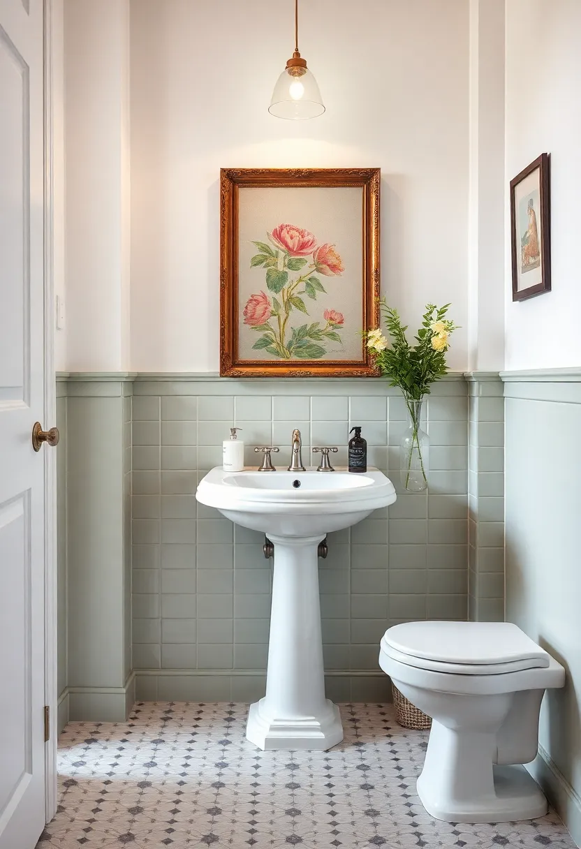 showcasing Vintage Artwork in your Bathroom
