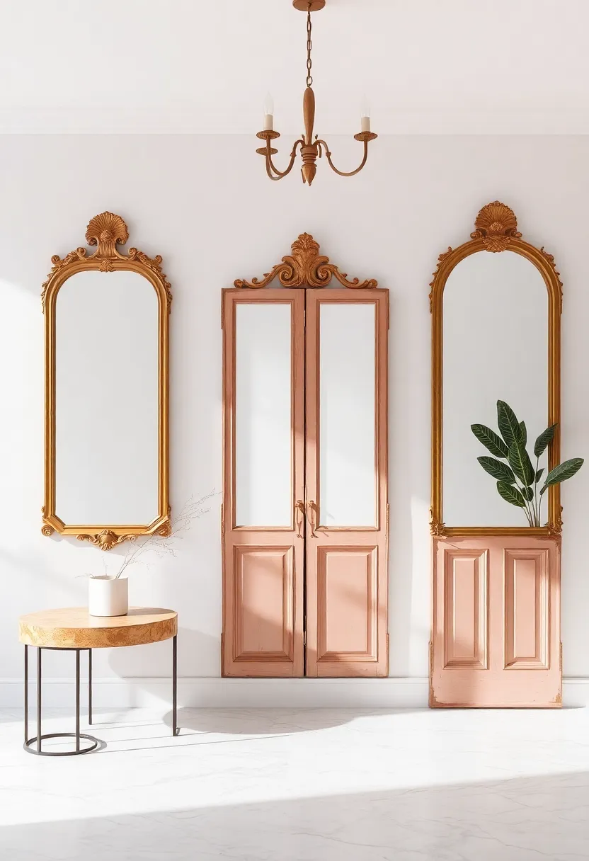 Elegance in Simplicity: Minimalist Entryways Enhanced by Antique Touches