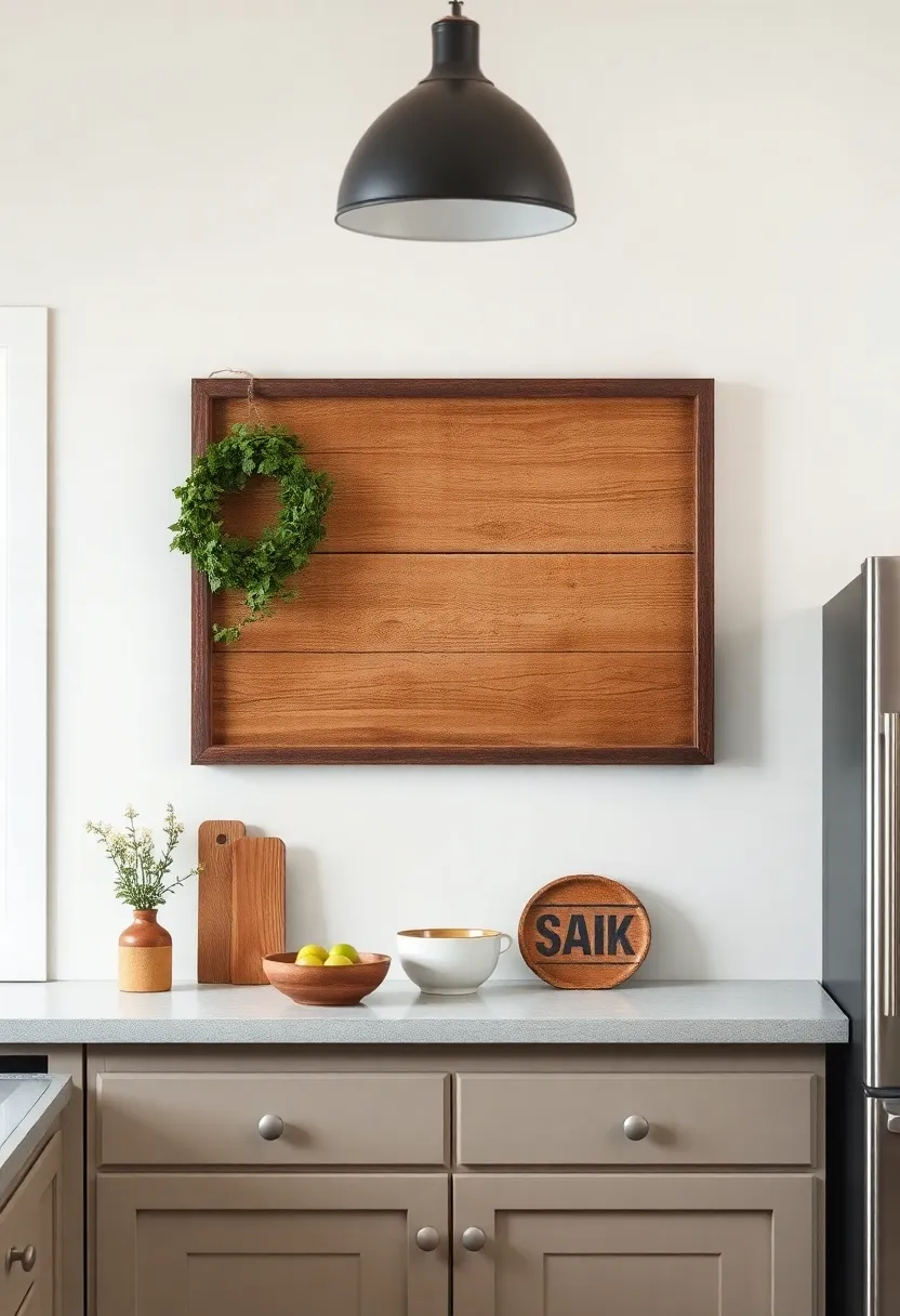 Rustic Wall Art: Framed vintage prints or rustic wooden signs create visual interest and celebrate the farmhouse theme