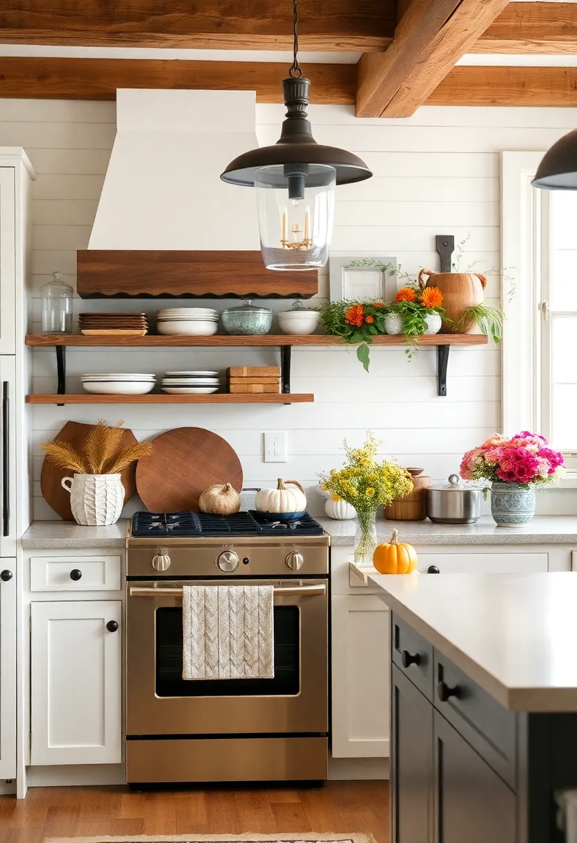 Seasonal Decor: Rotating seasonal accents, such as pumpkins in autumn or flowers in spring, keep the space fresh and inviting