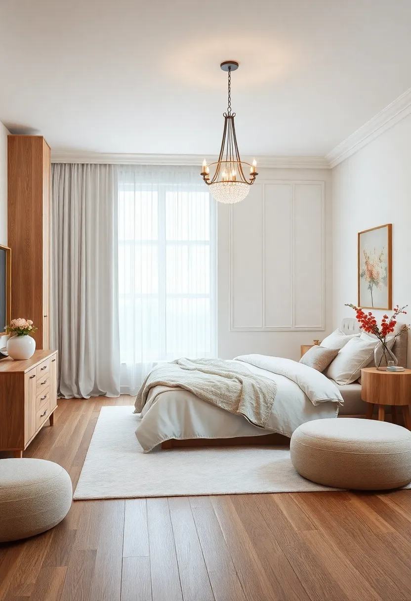 Pearl white – Elegant and luminous, this shade boasts a hint‍ of shimmer for a sophisticated bedroom ambiance