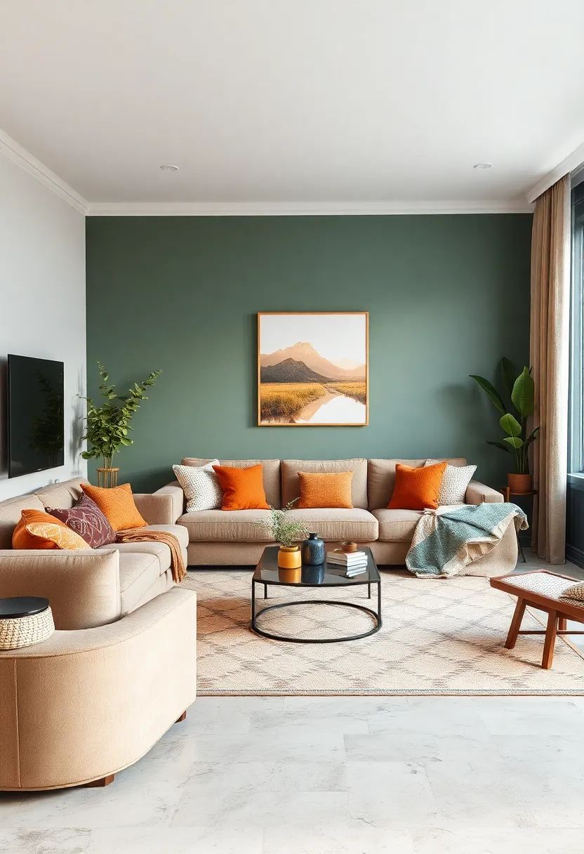 Earthy Color Palette: Embrace muted tones like terracotta, ochre, and sage to evoke nature