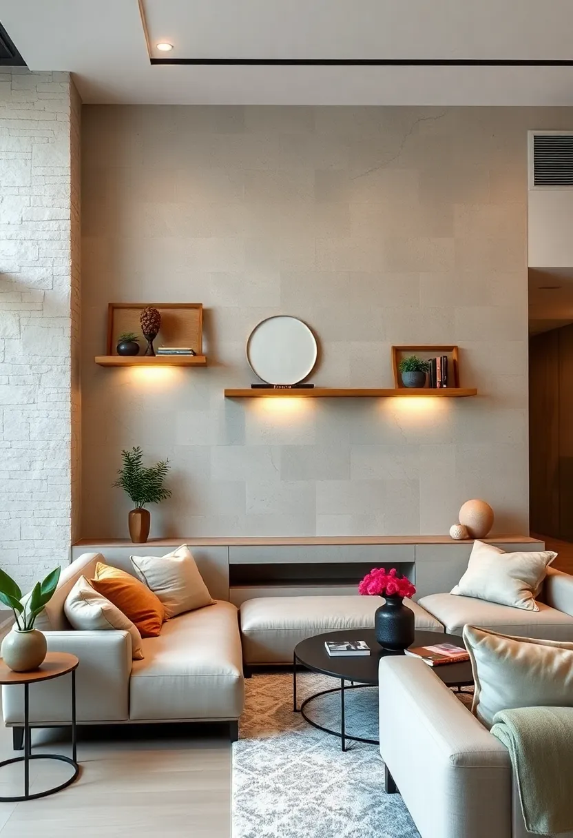 Mixed-material shelves featuring wood and ​brass⁣ for a blend of classic ⁢and contemporary styles