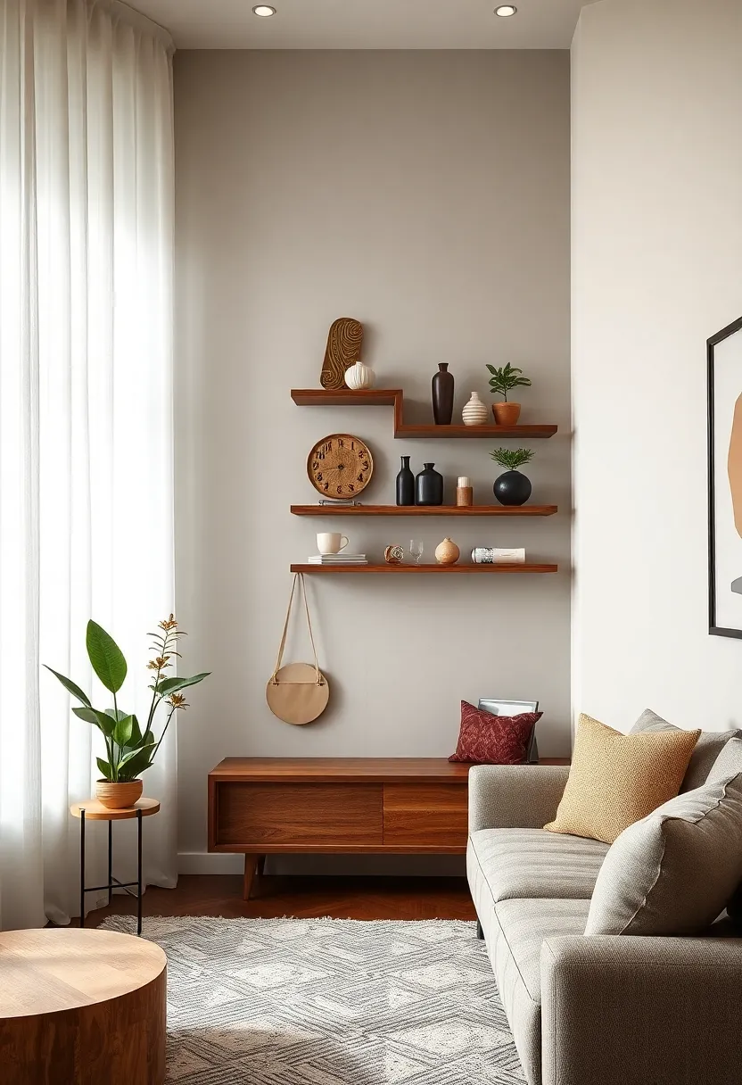 Customized corner hanging shelves that blend form⁣ and function, ideal for displaying rare ‌finds