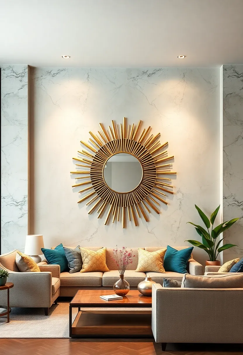 Sunburst Mirrors ‍- Incorporate a​ classic sunburst mirror ‌with golden rays radiating⁤ from⁤ a​ central mirror to create an eye-catching focal point reflective⁤ of 1920s glamour