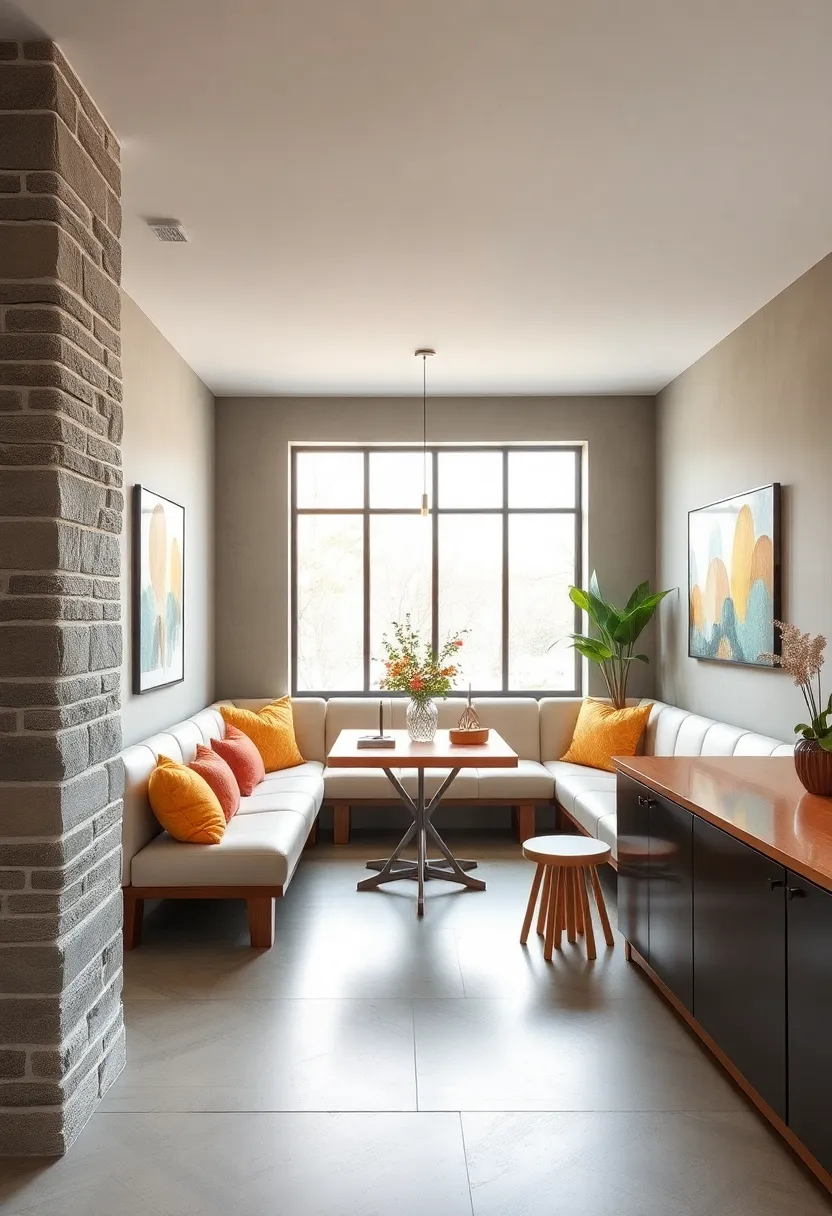 Banquette Seating Against⁢ a window ‌to ‍Maximize ​Natural Light
