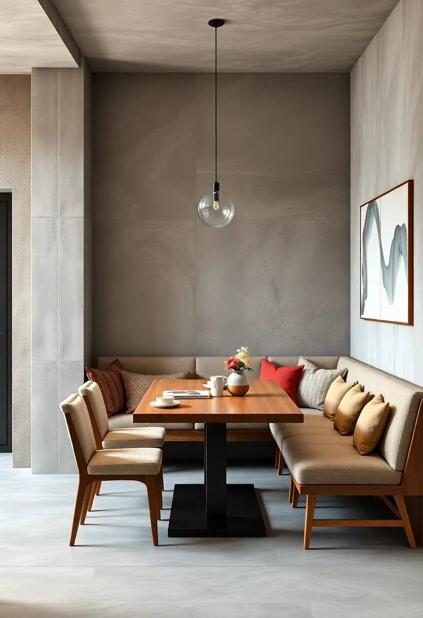 Minimalist Wood Bench Banquette for Scandinavian Style