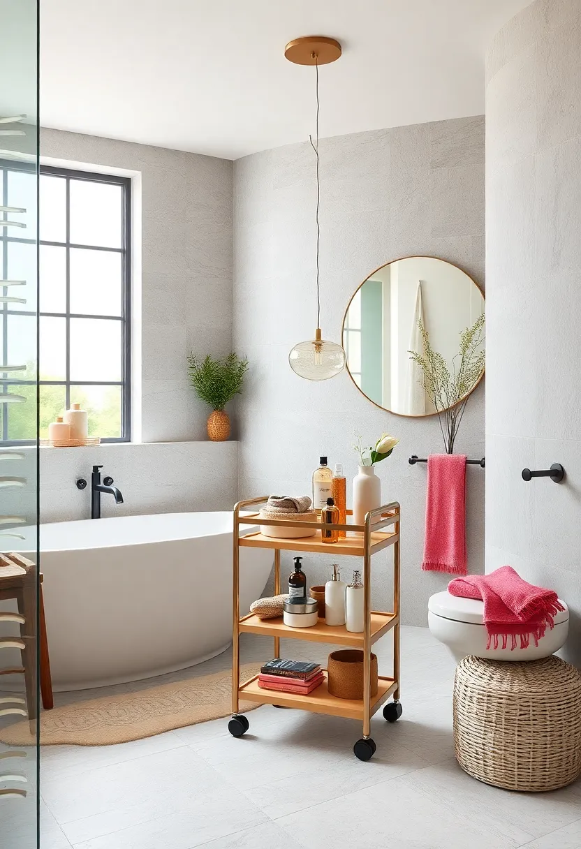 Keep daily-use items ‌within reach‌ by arranging ‍them on‍ a small rolling cart with ⁢multiple tiers