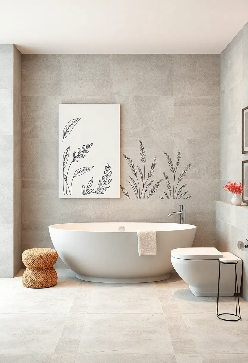 Botanical Line Art: Delicate‌ illustrations of​ plants and leaves‌ offer a fresh, organic vibe that complements clean and contemporary spaces