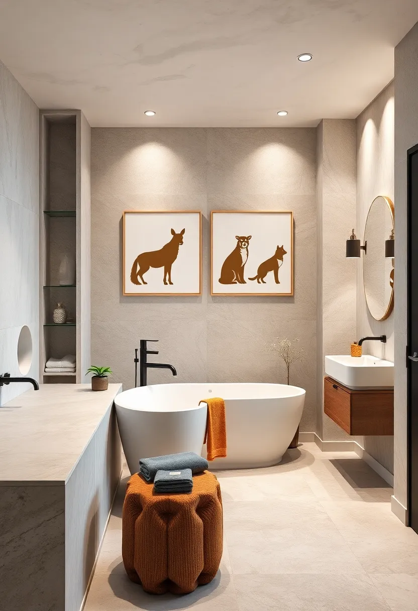 Contemporary Animal ⁣Silhouettes: Simplified animal shapes in modern forms bring playful elegance