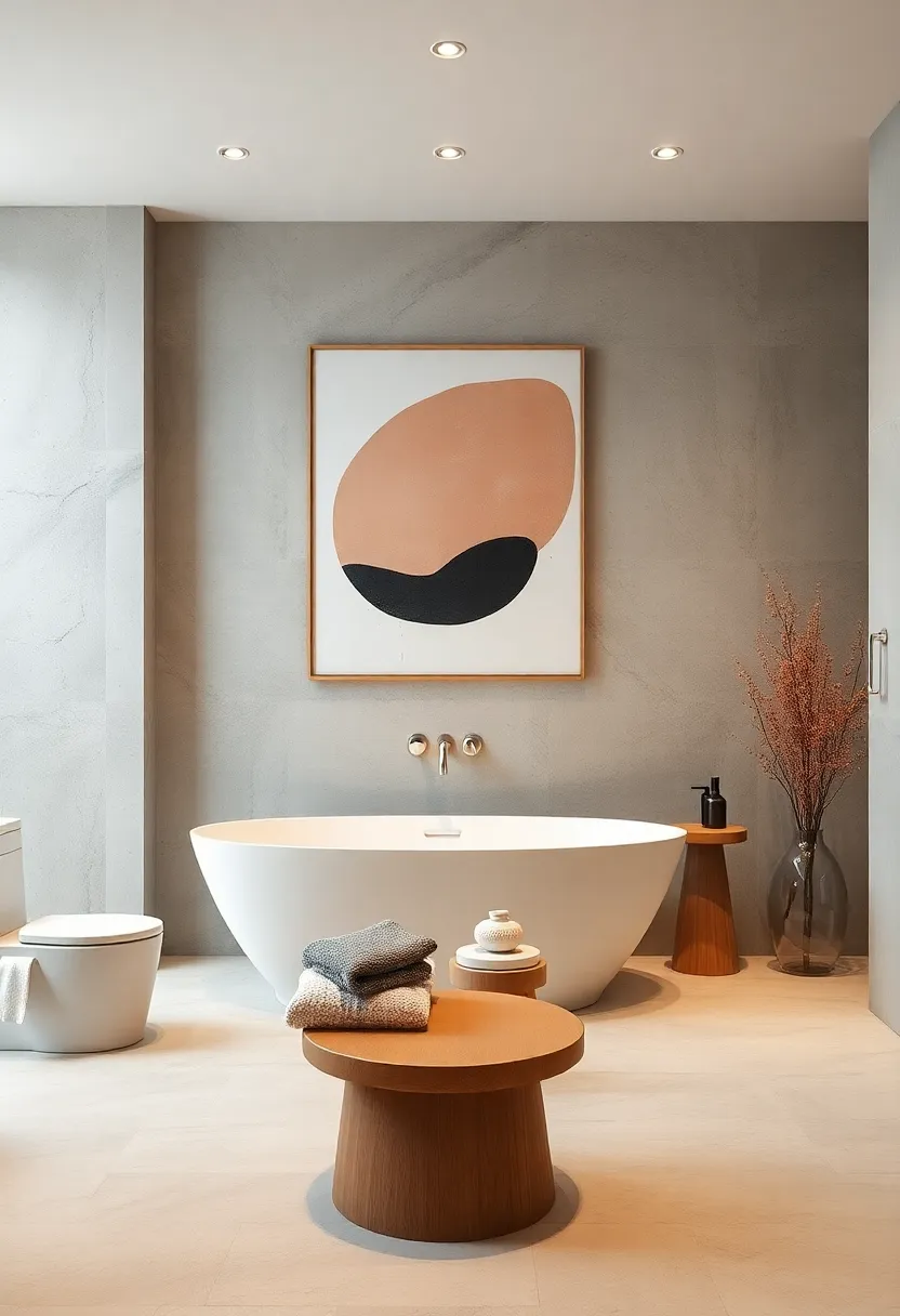 Minimalist Abstract ​Prints: Embrace simplicity with sleek,​ geometric shapes that add ⁤a touch of sophistication without overwhelming your bathroom