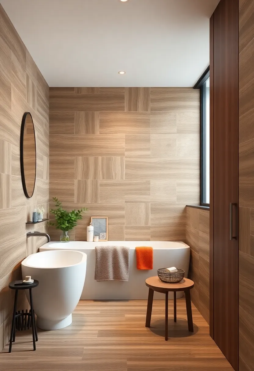 Rustic Oak Elegance: Experience the warmth of aged ⁤oak with⁣ textured grooves that mimic authentic wood grain for a ​cozy bathroom vibe