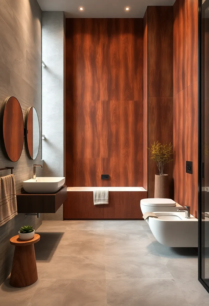 Polished Chestnut Panels: Deep reddish-brown with a glossy finish offers sleek sophistication with a ⁢nod to natural wood beauty