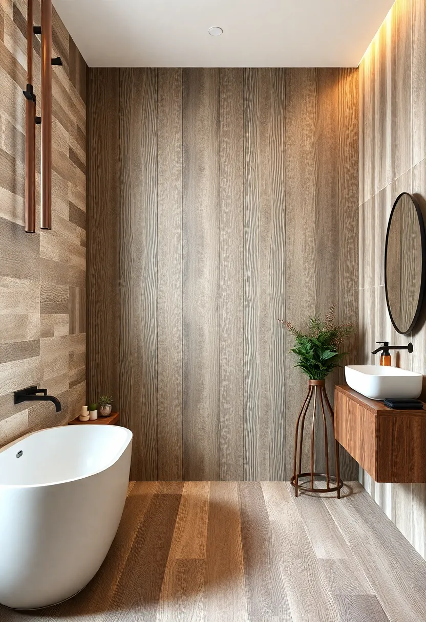 Rustic⁤ Hickory Harmony:⁤ Varied light and dark streaks replicate natural hickory's dynamic ⁢look, balancing⁣ warmth with ruggedness