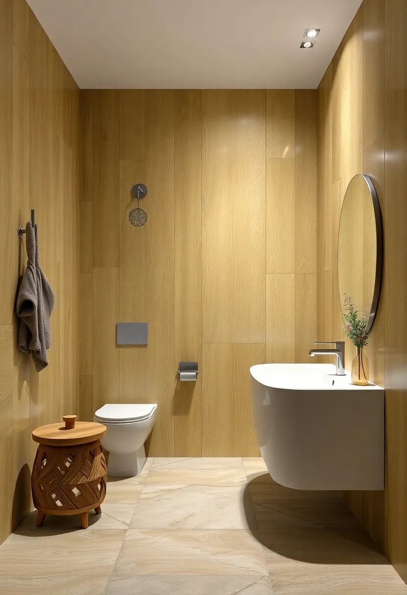 Satin Pine Serenity: Soft ​yellowish-green tones and smooth finishes evoke a fresh, airy⁤ bathroom atmosphere reminiscent of a ‍forest cabin