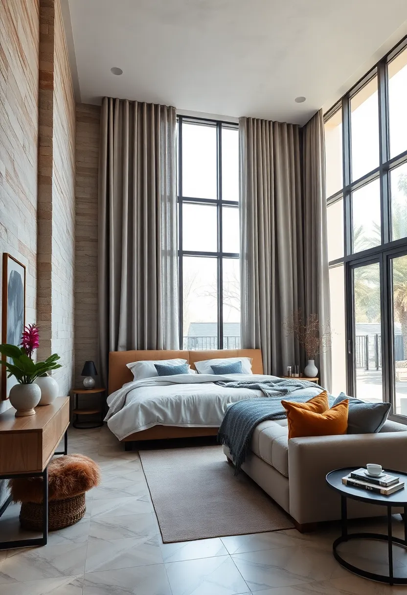 Choose Floor-to-Ceiling Drapes to Emphasize Height and Elegance in the room