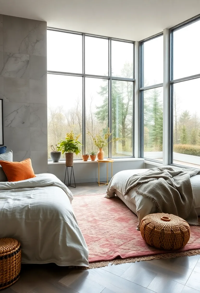 Place a Cozy Rug Near the Window Area to Define the Space and Add Warmth