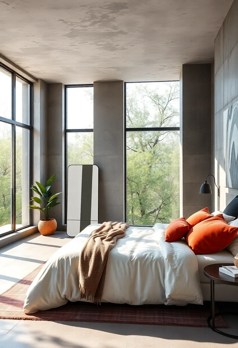 Position a Floor Mirror Opposite the Window to amplify Light and Space