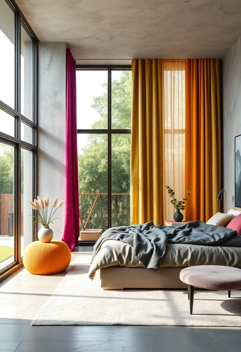 Use Bold, Colorful Curtains to Add a Vibrant Focal Point in Your Room