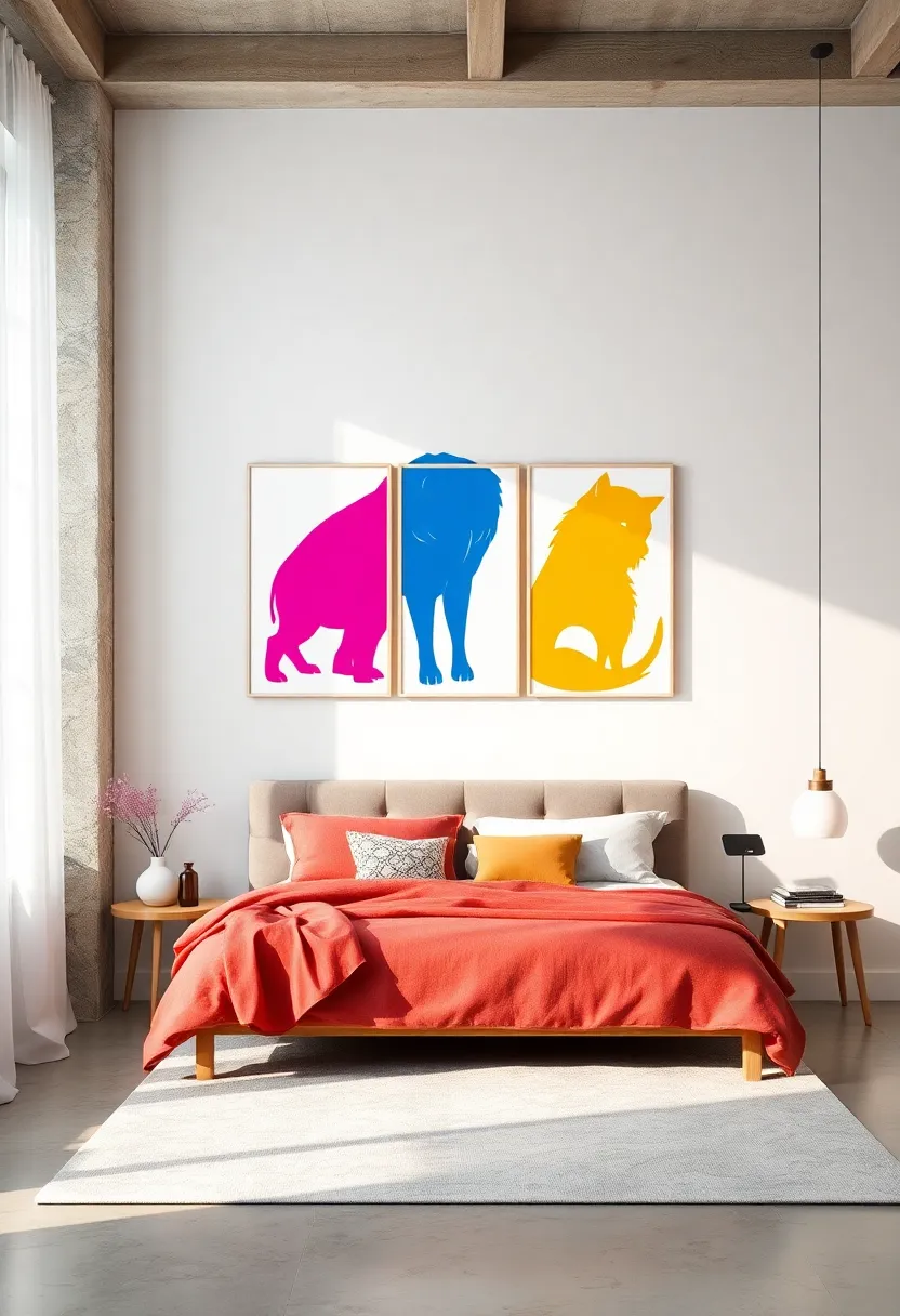bright Animal silhouettes⁣ – Incorporate bold animal shapes filled with ‌vivid​ colors to bring a touch of ‌whimsy and charm