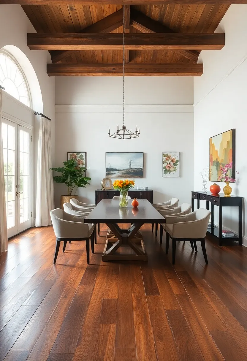 Classic Hardwood Flooring:‌ timeless elegance that ⁤adds warmth‍ and character to any ​dining​ room