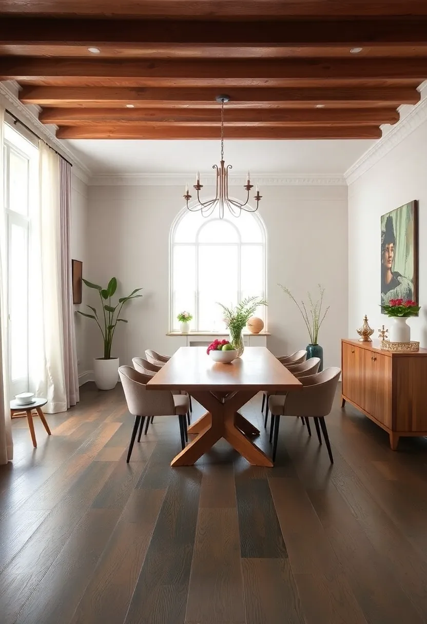 Painted Wood​ Floors: Personalize ⁣your ​dining room with ⁤hand-painted or stenciled designs for ⁣a unique touch