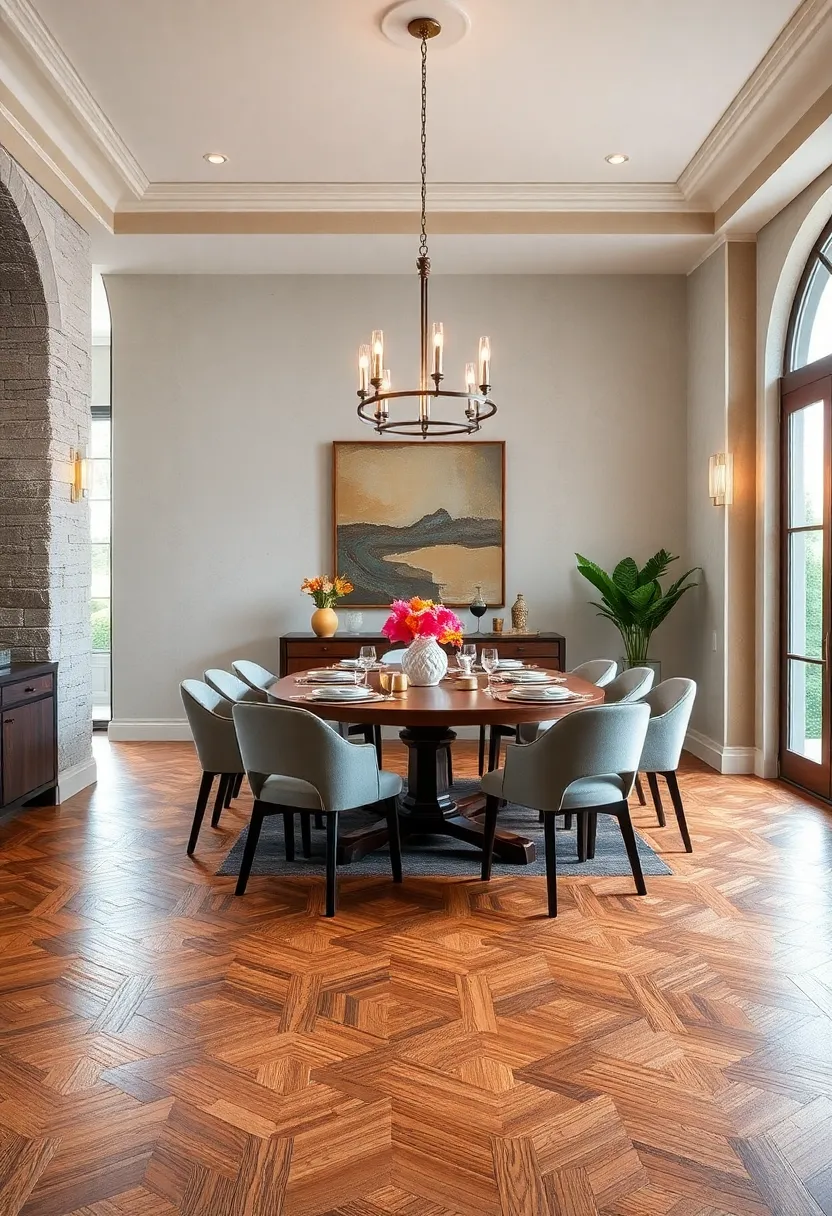Parquet Flooring:⁣ Geometric ‌wood patterns create visual‍ interest and⁤ a classic, refined ‌ambiance