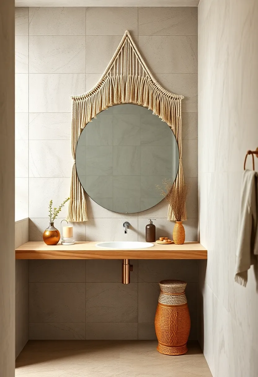 Macramé Fringe Mirror – Soften your walls with a‍ mirror adorned by intricate macramé fringes, ‌perfect for a laid-back boho vibe