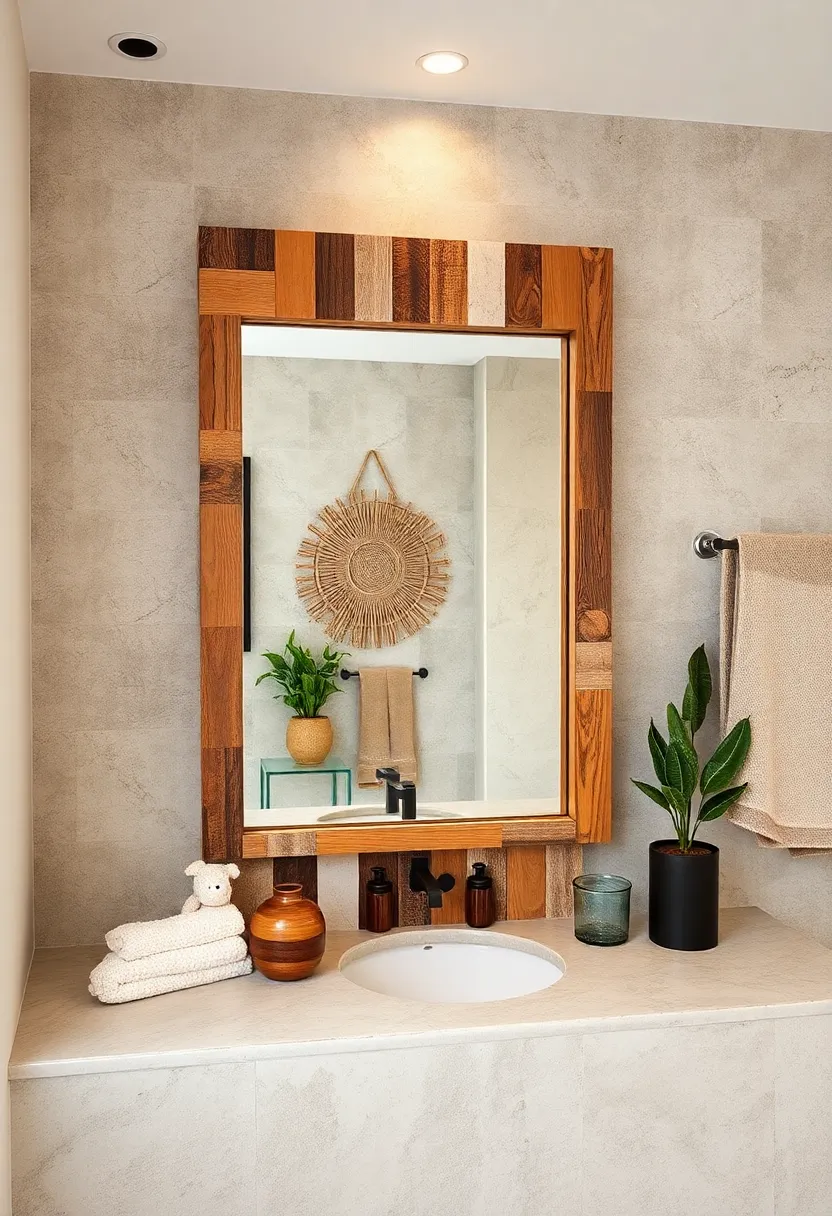 Recycled ​Wood Patchwork Mirror – Go⁢ eco-friendly with a ⁣frame⁣ crafted from assorted ‍reclaimed woods arranged in‌ a patchwork design