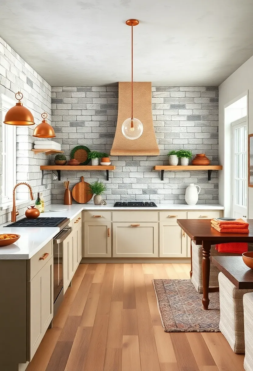 Copper Accents for Warmth: Add copper ⁣fixtures or cookware to introduce⁢ warmth and vintage farmhouse flair⁢ with a‌ coastal twist