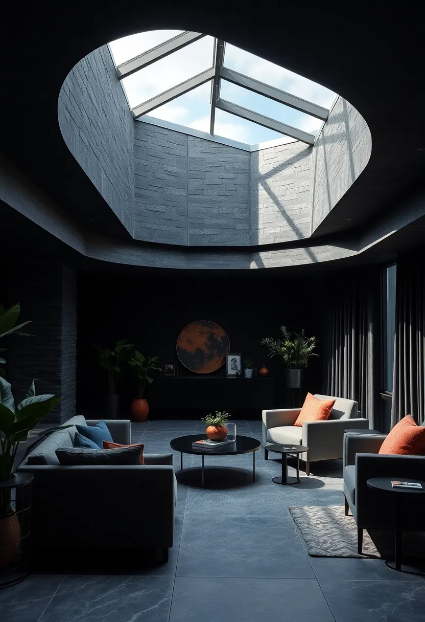 Bold Geometry:‍ Angular black desks and shelving units create a dynamic ⁤composition that⁣ breaks away from traditional office ‌layouts