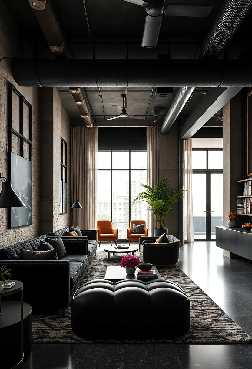 Textural Fusion:⁣ Mixing ‌suede, leather, and metal in black tones ‍results in a layered, ​tactile office​ landscape