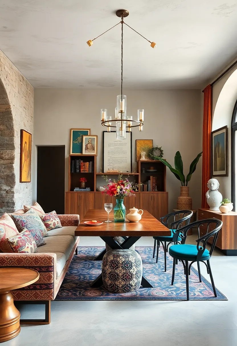 Blending Bold Colors and‌ Patterns Inspired by Global Textiles for an Enchanting Dining Space