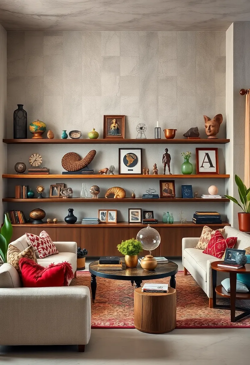 Arranging⁢ Global Curiosities Like Fossils, coins, and Religious icons on Open Shelving