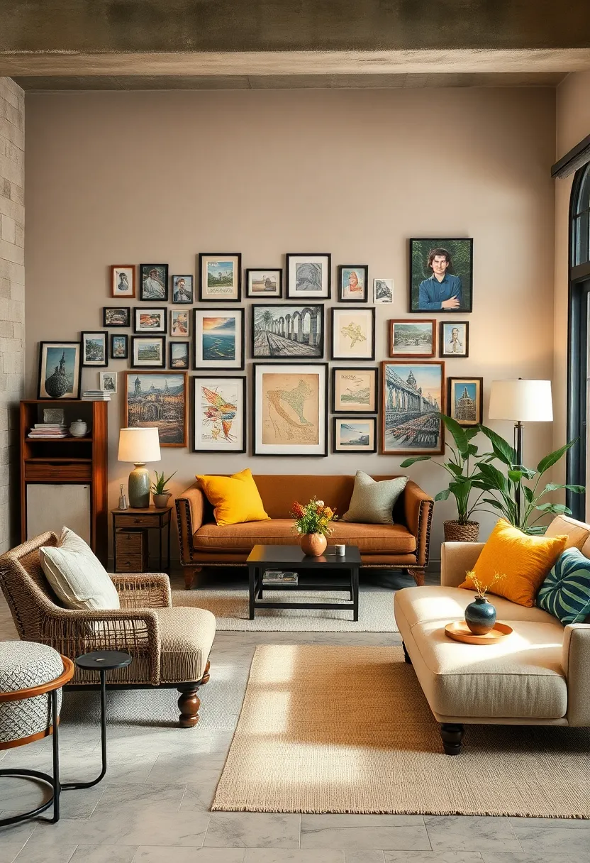 Transforming⁢ Walls Into‌ a Gallery of Framed Postcards, Stamps, and Travel Photography