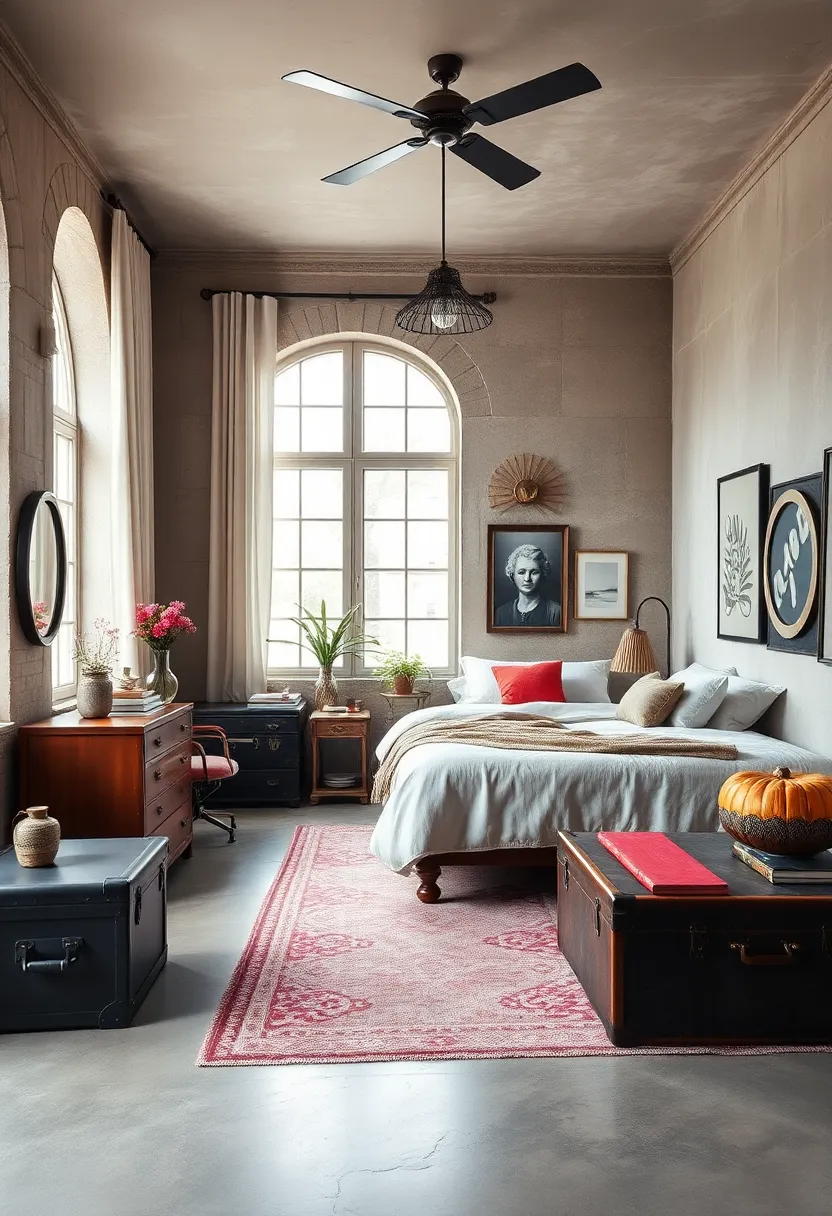 Repurpose old ⁣trunks or suitcases as functional bedside tables ​or storage solutions