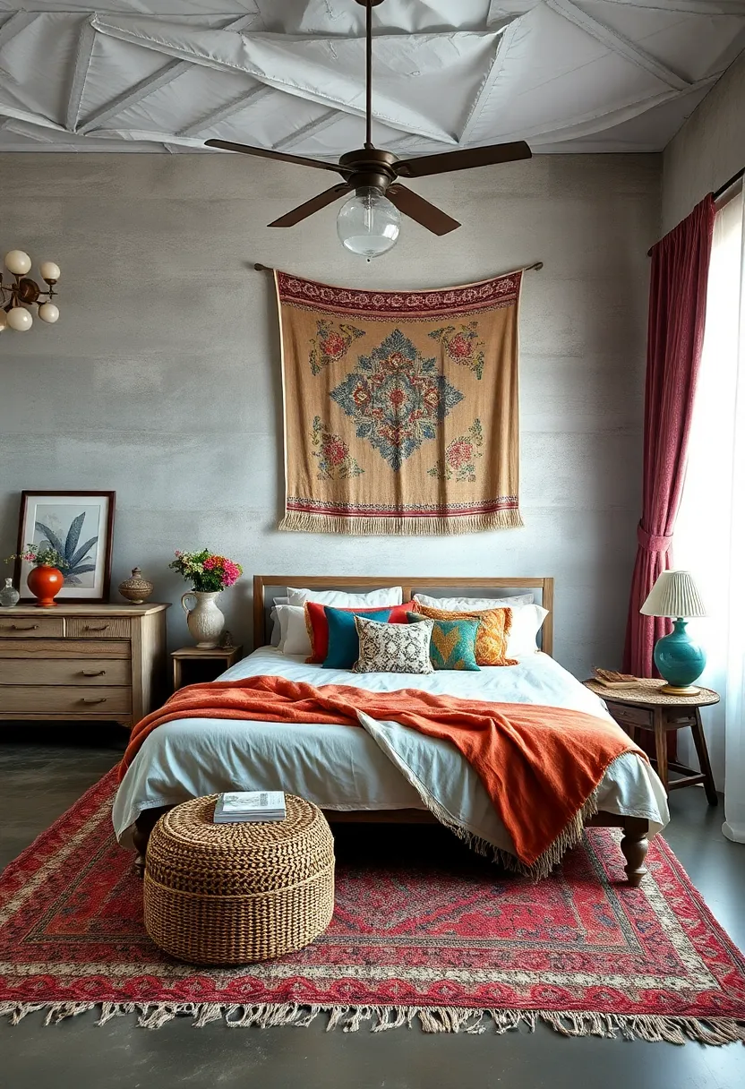 Use⁤ vintage⁣ textiles as wall hangings or bed runners to ​infuse color and texture ‍effortlessly