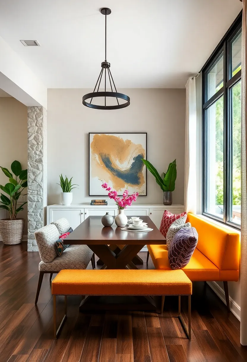 Choose Brightly​ Painted Benches to Add a Pop of Color and‌ Energy ‌to Your ⁤Dining Room