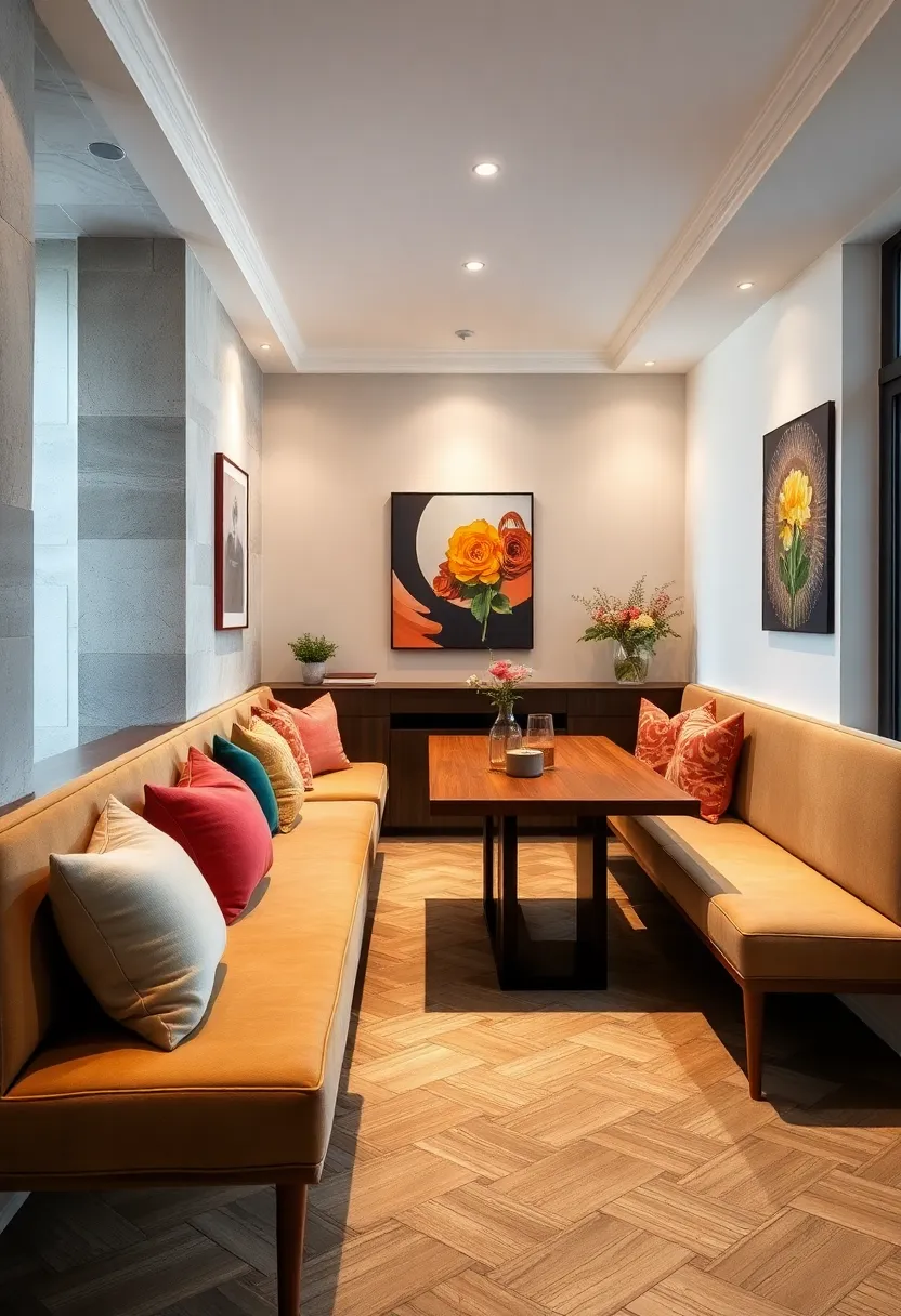 Combine Narrow Benches with‍ Slim Tables in‍ Compact Spaces for Functional ‌Style