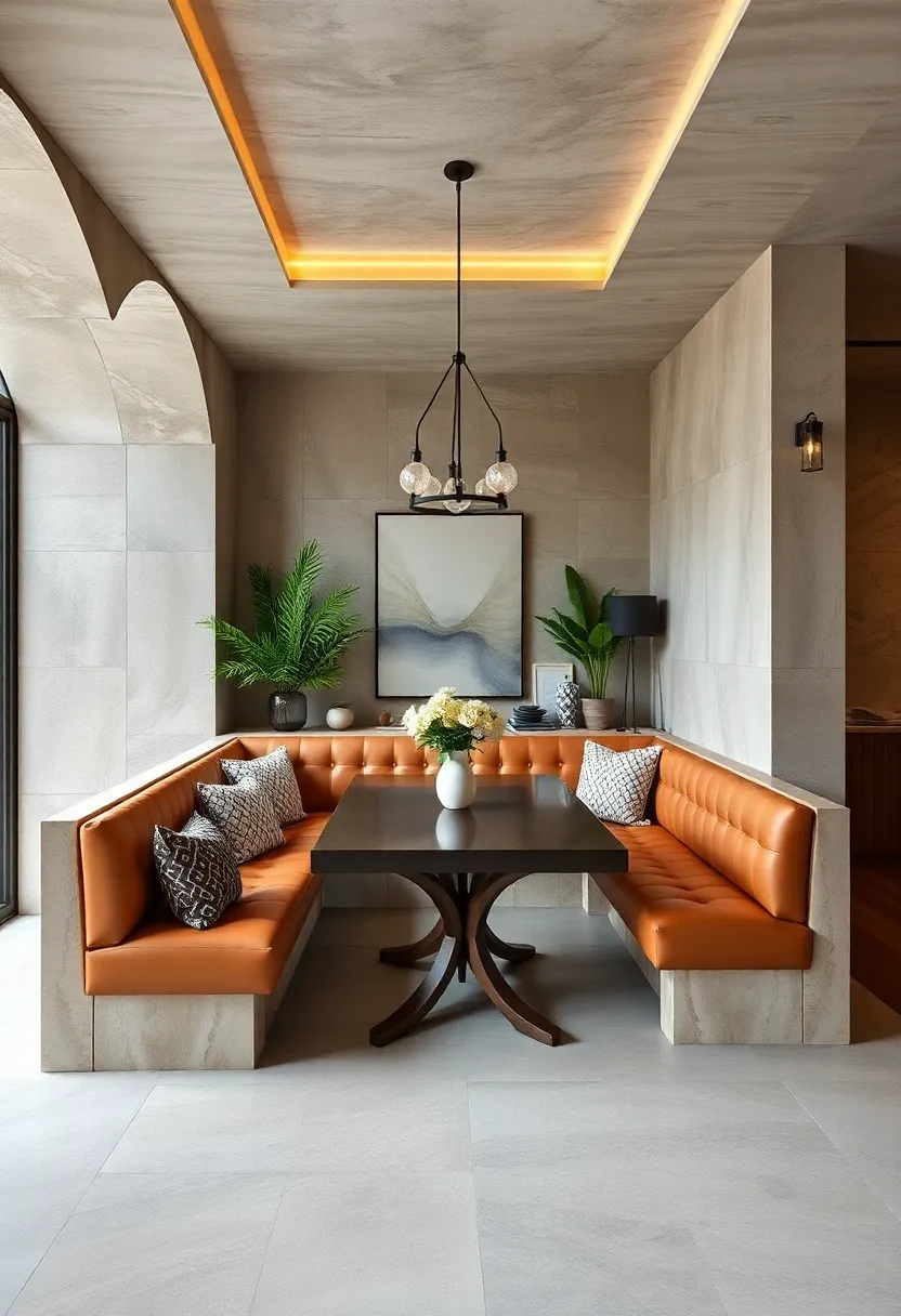 Incorporate Leather Upholstered‌ Benches for a Touch of Luxury ⁤and durability