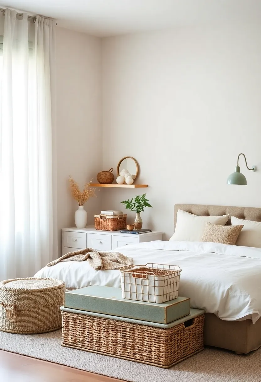 Baskets and Decorative Boxes: Use aesthetically pleasing baskets or ‌boxes on shelves or under furniture to discreetly⁣ store miscellaneous‍ items
