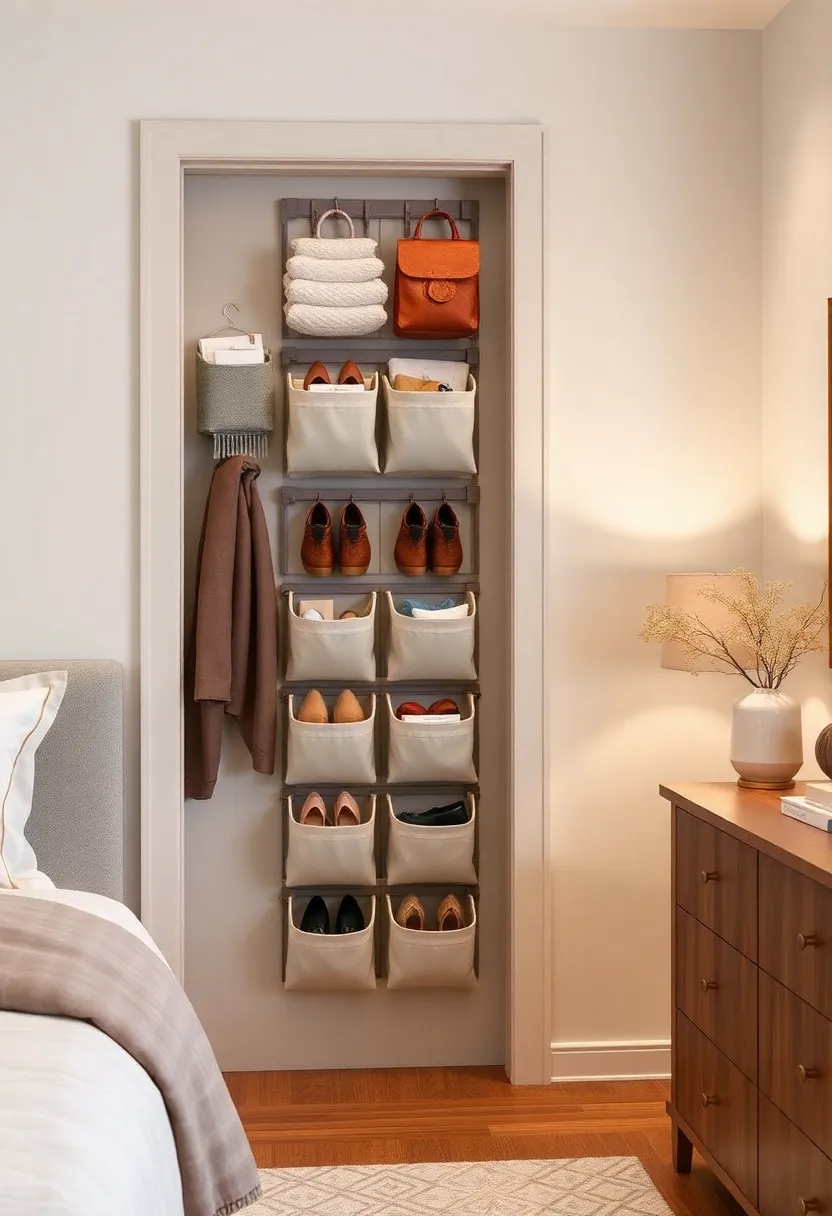 Over-the-Door Organizers: Hang organizers ​on closet or bedroom doors ​to store shoes,‌ accessories, ⁢or small items,​ maximizing⁣ often-overlooked vertical space