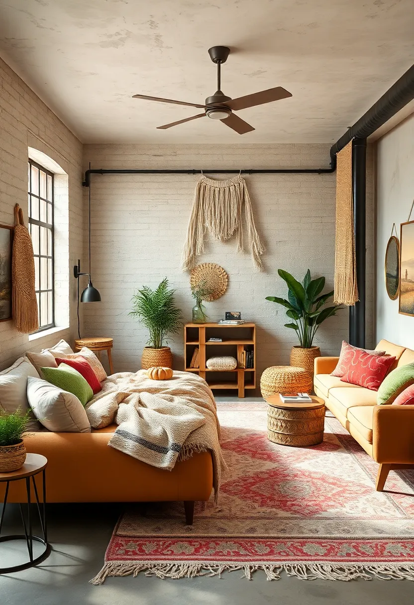 Retro Meets ​Rustic: Mixing a retro ​metal bed frame from the 60s with ​handcrafted wooden accessories and‍ woven baskets