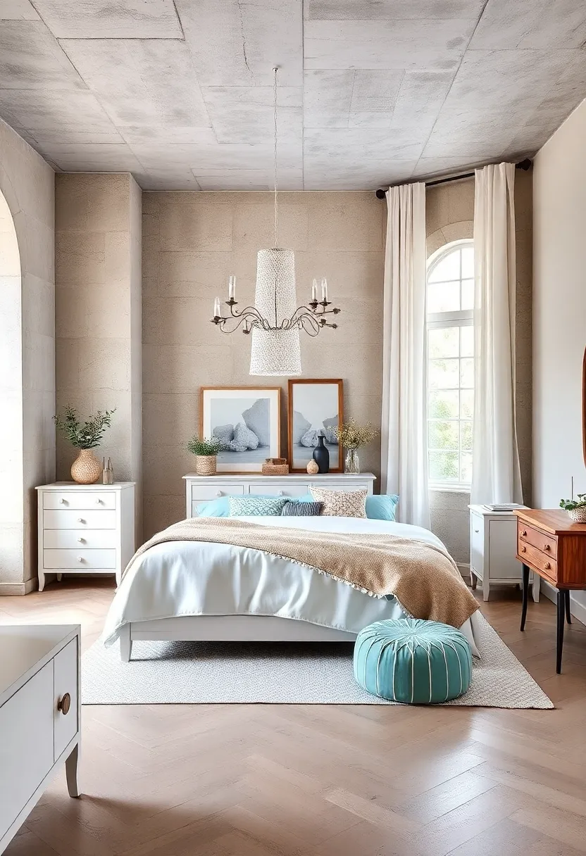 Scandinavian Simplicity Meets‍ French Country: Integrating ‌clean-lined white furniture with distressed ⁢vintage dressers and​ soft pastel ​textiles
