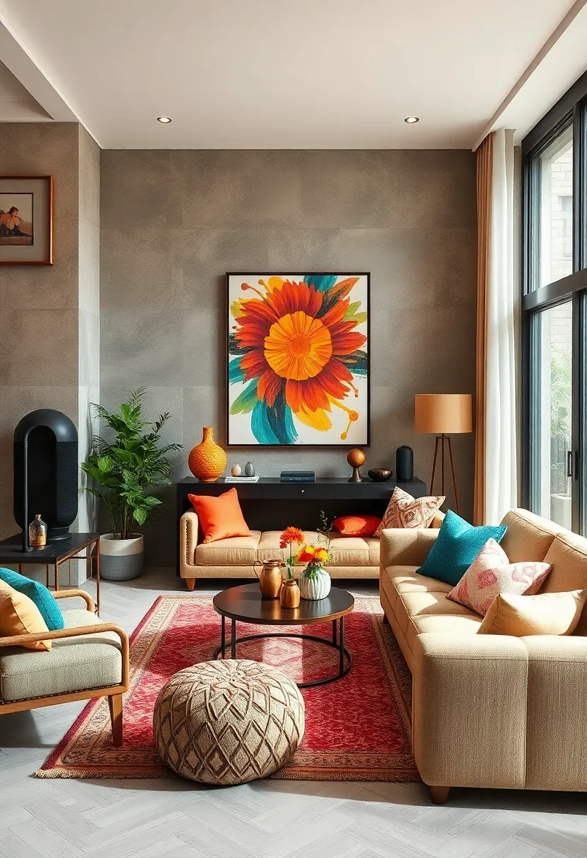 Add Bold Artwork as a Focal ‍Point