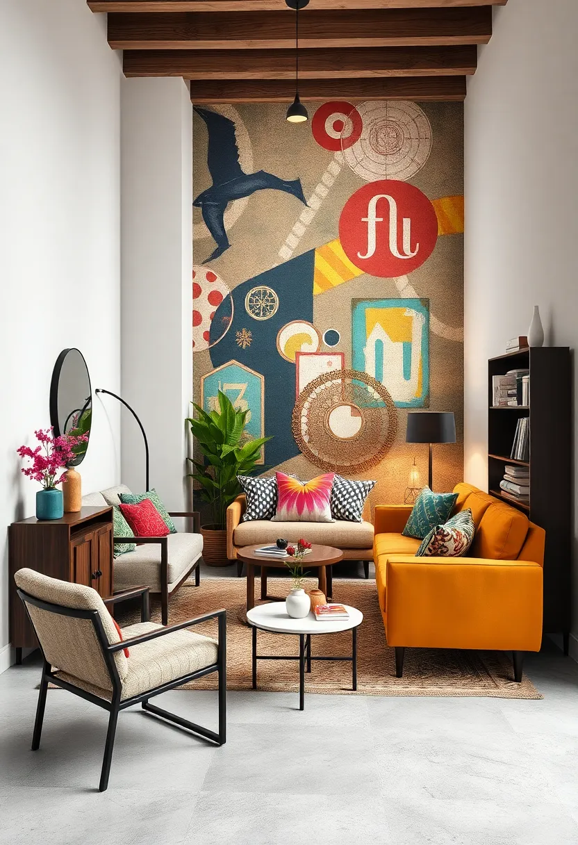 Integrate Artistic⁢ Wallpaper as a Backdrop