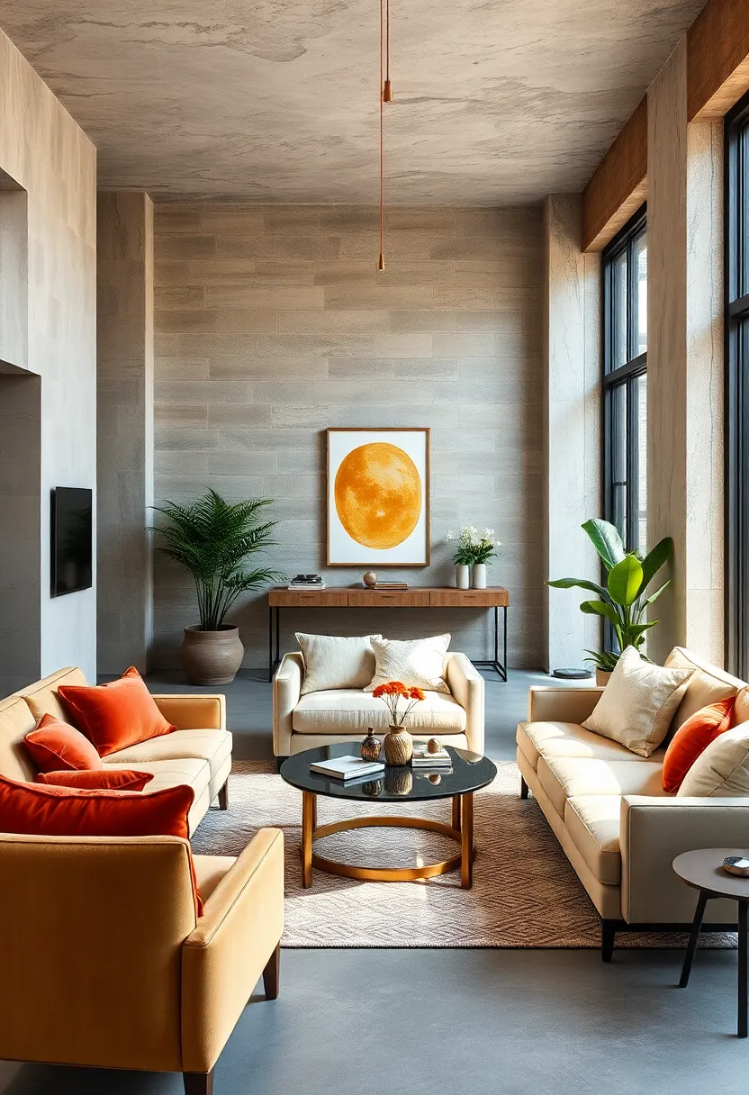 Choose‍ Complementary Metallic Accents