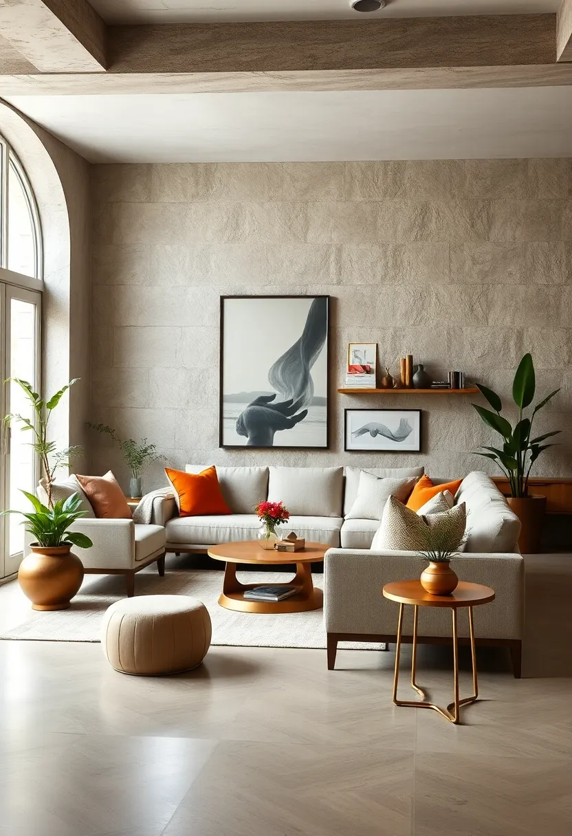 Add subtle metallic accents in brushed gold or matte brass for understated elegance