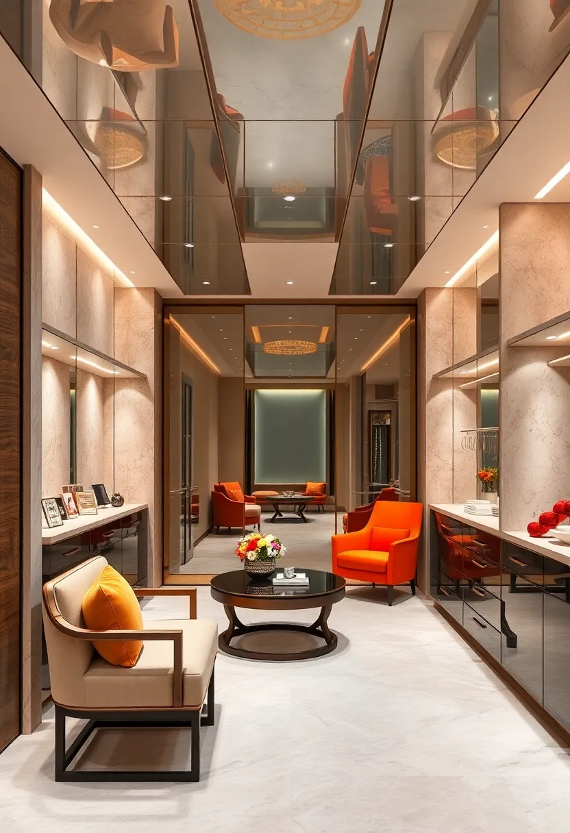 Reflective ‍Ceiling Panels Enhancing the ⁤Visual impact of Statement Jewelry Displays