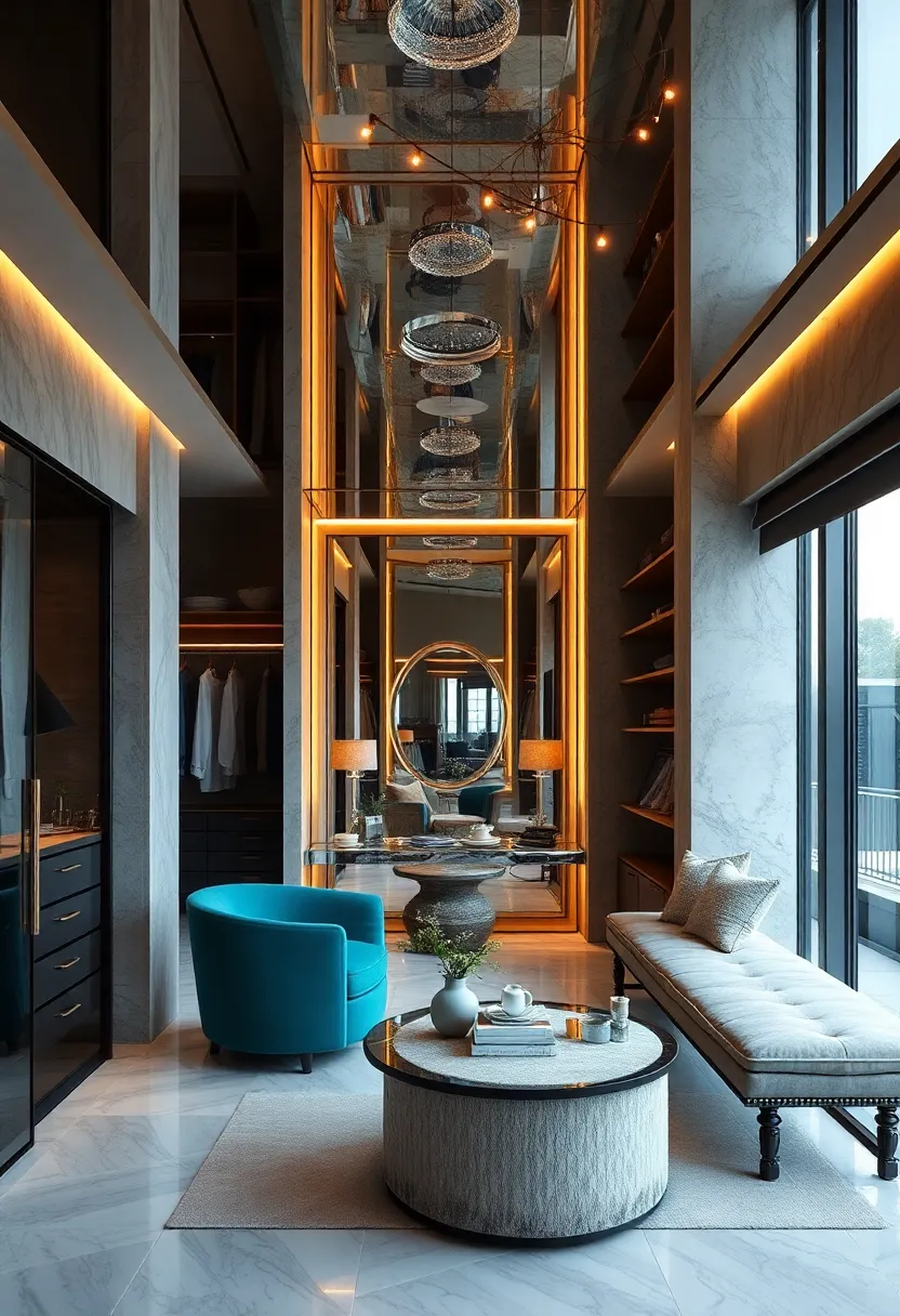 Soft Natural ⁣Light ‍Bouncing off Mirrored​ Surfaces‌ to Create an⁢ inviting⁢ Dressing Area